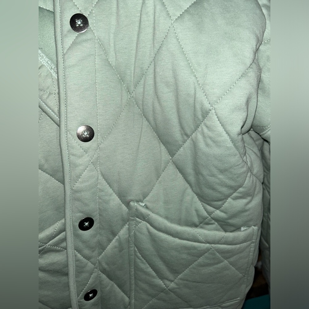 Light Green Puff Quilt style jacket